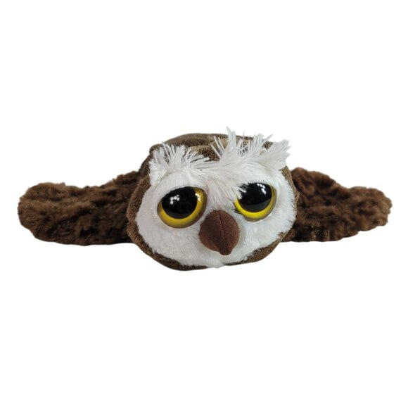 Caltoy Owl Plush Hand Puppet Brown 9" Pretend Play Wings Big Eyes Stuffed Animal - Picture 2 of 10